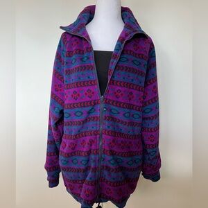 Vintage Head Skiwear Fleece Jacket – Bold Retro Print